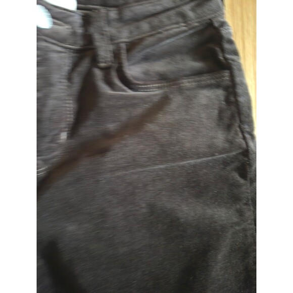 L'AGENCE Stevie High Rise Straight Velvet Pants Jeans Stretchy Brown Sz 24-25 - Picture 3 of 9